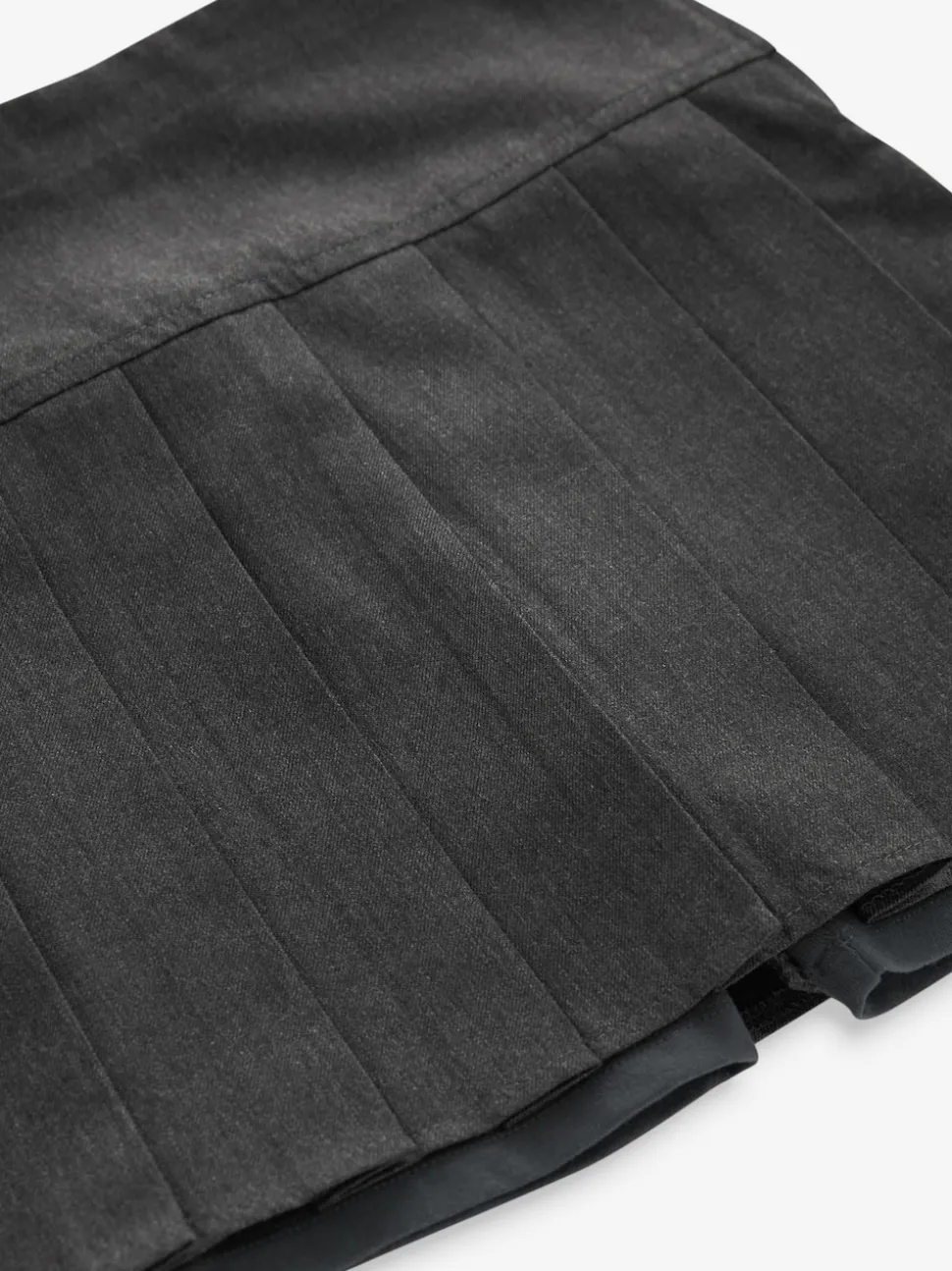 Gris - Ensemble cycle court et jupe plissée (3-17ans)