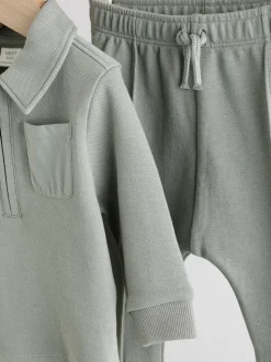 Gris - Ensemble polo et legging bébé (0mois-2ans)