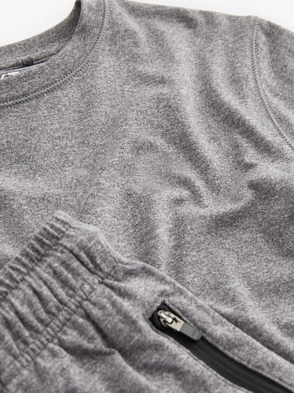 Gris - Ensemble t-shirt et short de sport (3-16 ans)