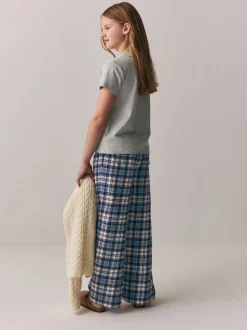 Gris - Ensemble t-shirt et pantalon à carreaux Superdry