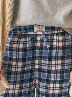 Gris - Ensemble t-shirt et pantalon à carreaux Superdry