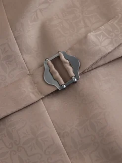 Gris - Gilet de costume à détails en tissu contrasté