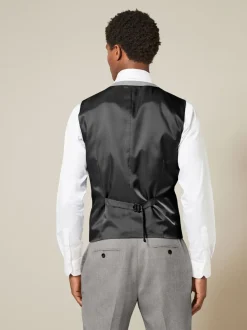 Gris - Gilet de costume texturé