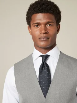 Gris - Gilet de costume texturé