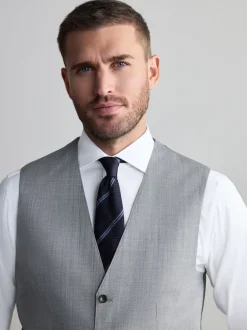 Gris - Gilet de laine Signature Nova Fides