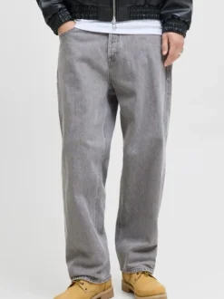 Gris - Jack & Jones Alex Ample Fit Jeans