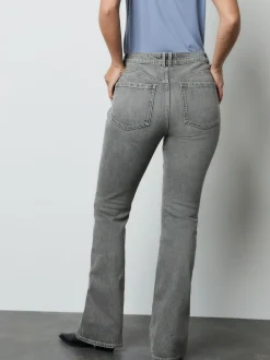 Gris - Jean bootcut authentique Milieu