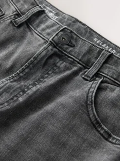 Gris - Jean classique extensible à coupe décontractée