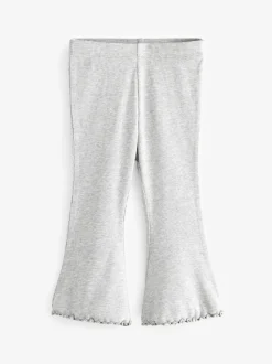Gris - Leggings évasés à côtes (3mths-7yrs)