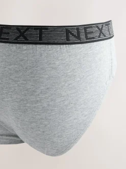 Gris - Lot de 10 - Slips riches en coton