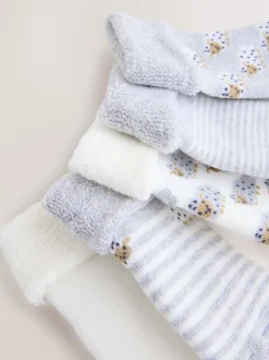 Gris - Lot de 5 chaussettes pour bébé (0mois-2ans)