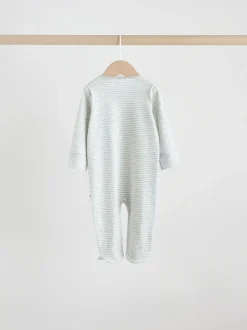 Gris - Lot de 3 dors-bien à boutons-pression bébé