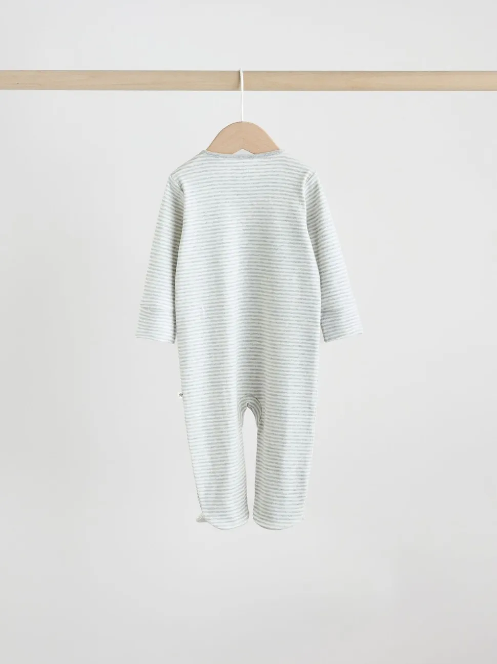 Gris - Lot de 3 dors-bien à boutons-pression bébé