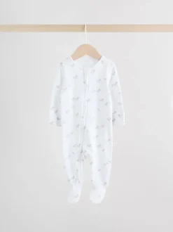 Gris - Lot de 3 dors-bien bébé zippés (0-2ans)