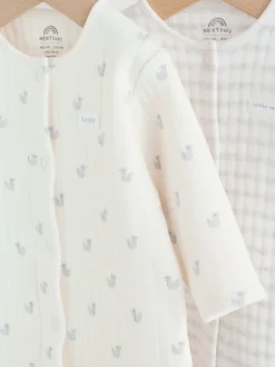 Gris - Lot de 2 dors-bien matelassés bébé