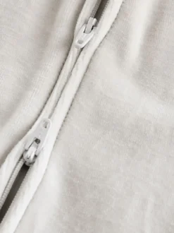 Gris - Lot de 2 dors-bien zippés en velours pour bébé (0-2ans)