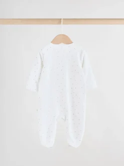 Gris - Lot de 2 dors-bien zippés en velours pour bébé (0-2ans)