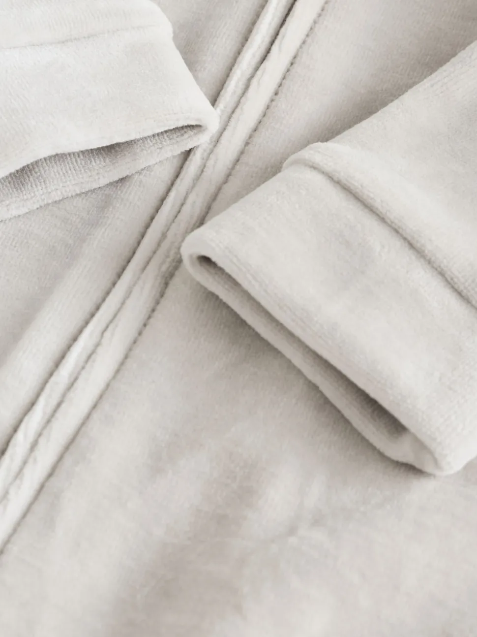 Gris - Lot de 2 dors-bien zippés en velours pour bébé (0-2ans)