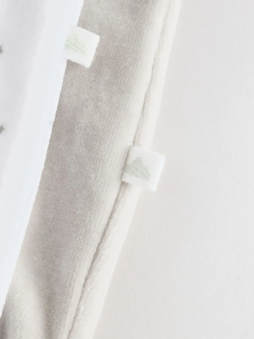 Gris - Lot de 2 dors-bien zippés en velours pour bébé (0-2ans)