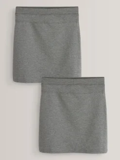 Gris - Lot de jupes crayon extensibles en jersey à enfiler 2 317ans)