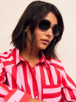 Gris - Lunettes de soleil Bling Wrap