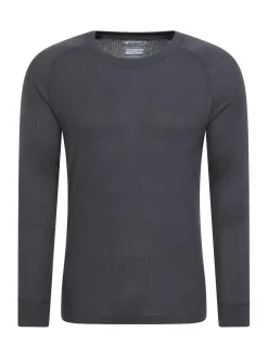 Gris - Mountain Warehouse Talus Mens Thermal Top & Joggers Set