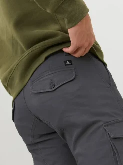 Gris - Pantalon cargo JACK & JONES