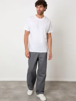 Gris - Pantalon chino Threadbare coupe Ample à 5 poches