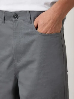 Gris - Pantalon chino Threadbare coupe Ample à 5 poches