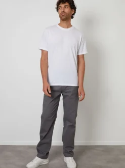 Gris - Pantalon chino Threadbare coupe droite à taille extensible