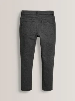Gris - Pantalon d'école skinny extensible en jersey (3-18ans)