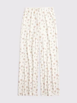 Gris - Pantalon de pyjama Abercrombie & Fitch en maille pointelle