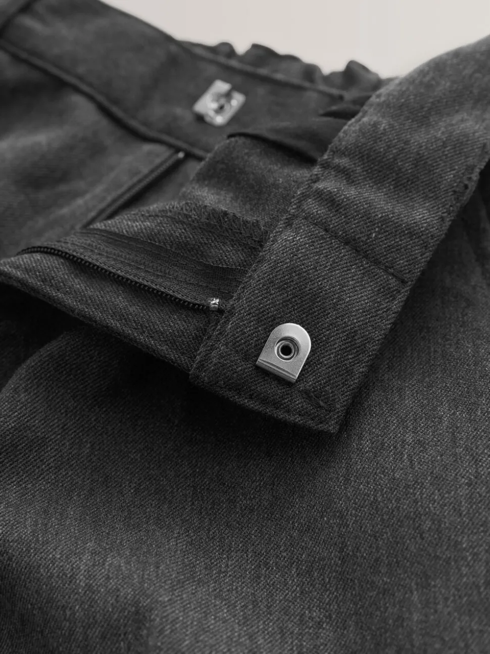 Gris - Pantalon scolaire à plis (3-17ans)