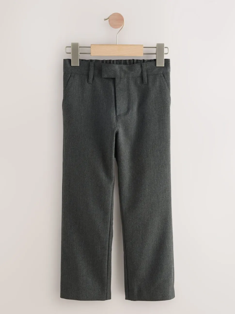 Gris - Pantalons d’école à taille standard coupe standard (3-17ans)