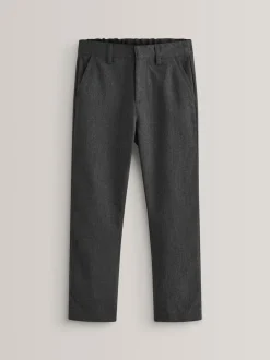 Gris - Pantalons d’école Coupe droite (3-17ans)