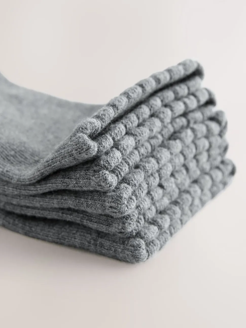 Gris - Paquet de 5 chaussettes d'école en coton riche