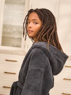 Gris - Peignoirs en laine polaire (1.5-16ans)