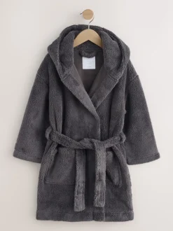 Gris - Peignoirs en laine polaire (1.5-16ans)