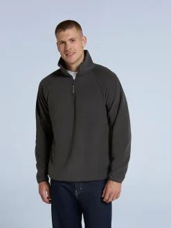 Gris - Polaire Animal Stockholm à demi-fermeture éclair