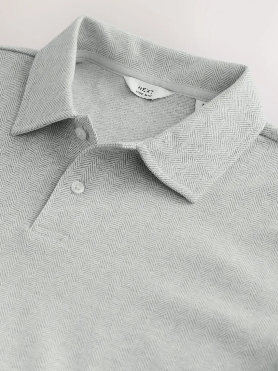 Gris - Polo Heritage brossé à motif