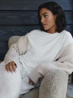 Gris - Pyjama confortable à manches longues