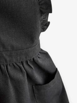 Gris - Robe d'école Volants Detail Pinafore (3-14yrs)