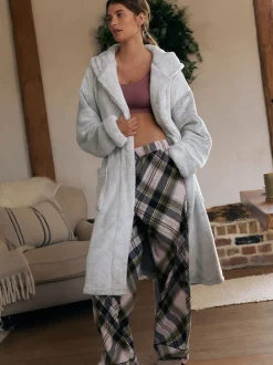 Gris - Robe de chambre hivernale