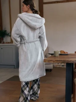Gris - Robe de chambre hivernale