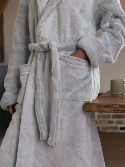 Gris - Robe de chambre hivernale