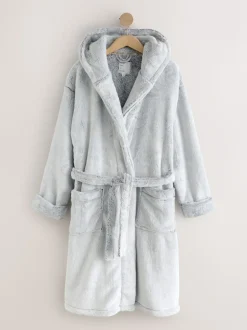 Gris - Robe de chambre hivernale