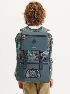 Gris - Sac à dos Smiggle Trailblazer Foldover Attach