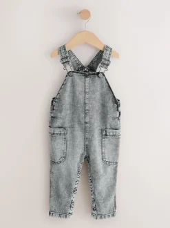 Gris - Salopette en denim (3mths-7yrs)