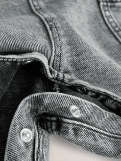 Gris - Salopette en denim (3mths-7yrs)