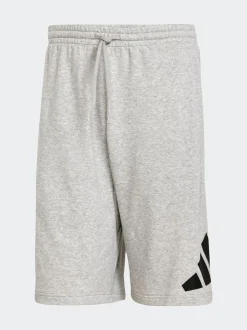 Gris - Short adidas Essentials à grand logo Français éponge